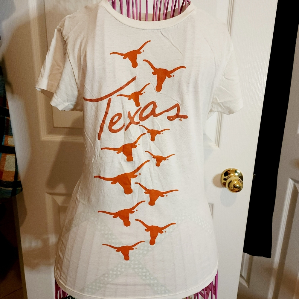 EUC! My U - Texas Longhorns Ladies White Elemental T-shirt- Size L (runs small)